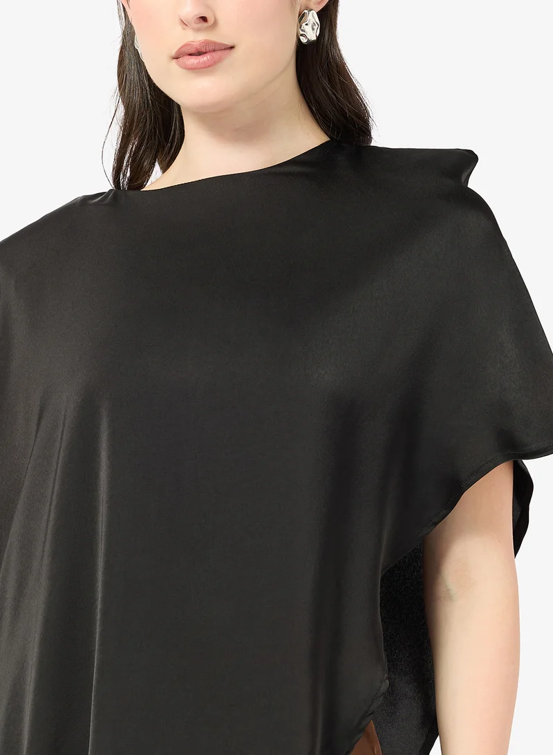 ELLA  Top With Asymmetrical Hem for Women | Best Price UAE